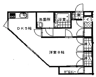 レセフェール【1階】の間取り