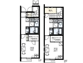レオネクストグラシューズ【2階】の間取り