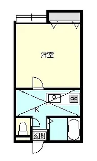新潟県新発田市新栄町2【アパート】の間取り