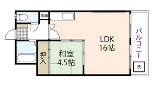 豊国ビル【4階】の間取り