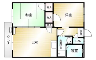 レザンハイツ【1階】の間取り