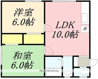 ハイツ永岡【2階】の間取り