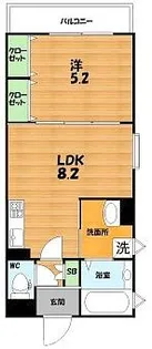 クリエオーレ藤阪元町【1階】の間取り
