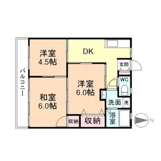 3DKの間取り画像