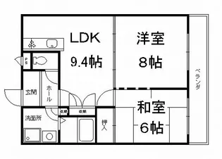 グリーンヴィレッジ吉田【2階】の間取り