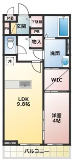 カーザ ヴェルデ C【3階】の間取り