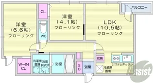 RESIDENCE SHINMEI HONGOU WEST【3階】の間取り
