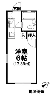 サザンフラット【1階】の間取り
