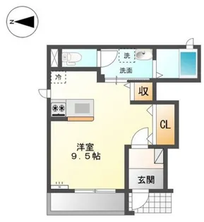 ヒラトミ荘【1階】の間取り
