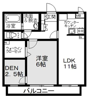 ファミーユ館林【2階】の間取り