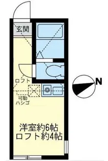 ユナイト東逸見エキュール・ポアロ【2階】の間取り