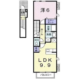 スノーフレーク・アイ【2階】の間取り