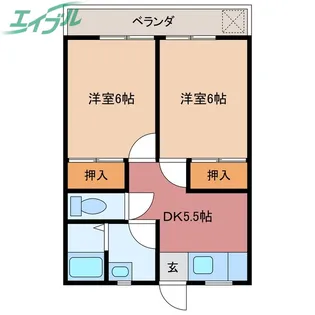 マンションアコヤ【2階】の間取り