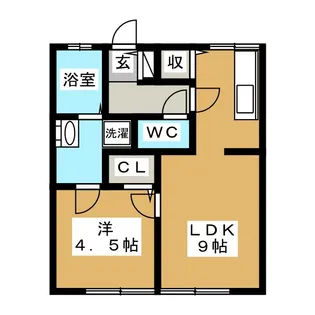 ドリームパレス林町【1階】の間取り