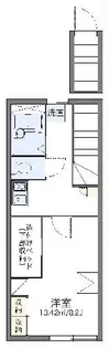 レオパレススカイヒル【2階】の間取り