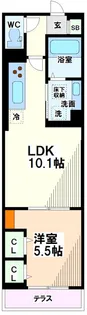 東京都府中市栄町1【アパート】の間取り