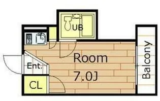 大阪府大阪市東住吉区湯里2【マンション】の間取り