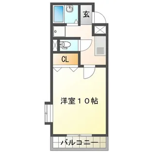 フラワーアイランド江島II【1階】の間取り