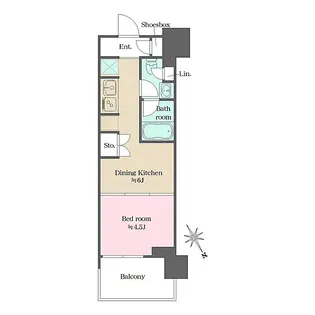ウエリスアーバン水天宮前【3階】の間取り