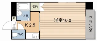 1Kの間取り画像