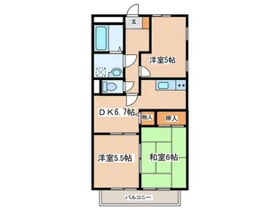 ビラージュA【3階】の間取り