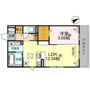 カノン蓮池【1階】の間取り