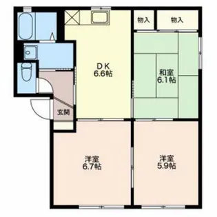 エスポワール21【1階】の間取り