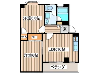 パ-クアヴェニュ-壱番館【2階】の間取り
