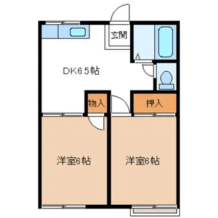 ファミーユ関根A【1階】の間取り