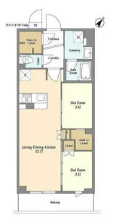 東京都大田区鵜の木3【マンション】の間取り