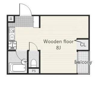 シティヴィラリバーサイド【2階】の間取り