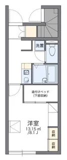 レオパレスヴィクトワールI【1階】の間取り