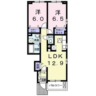 フェリオ【1階】の間取り