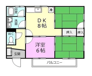 和歌山県和歌山市鷹匠町6【マンション】の間取り