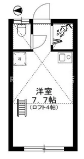 東京都北区田端1【アパート】の間取り