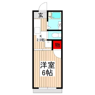 ハイムカトリア【1階】の間取り