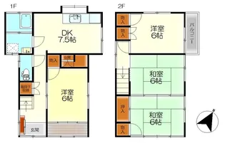 広島県呉市焼山桜ヶ丘3【一戸建】の間取り