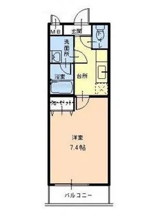 フジパレス愛泉【1階】の間取り