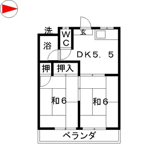 寿荘【2階】の間取り