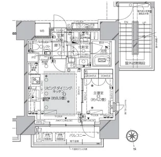 ピアース渋谷【8階】の間取り