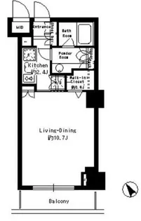 パークルージュ赤坂檜町【5階】の間取り
