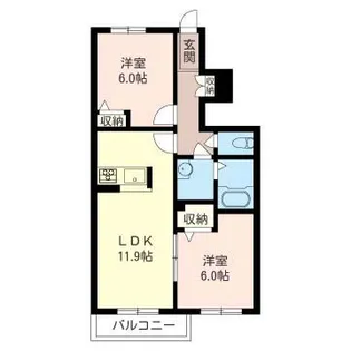 アリュールI【1階】の間取り