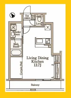 スターレジデンス大倉山【2階】の間取り