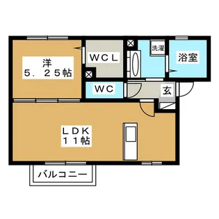 カーム・ハイツ【1階】の間取り