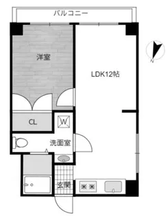 東京都渋谷区笹塚1【マンション】の間取り