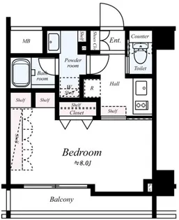 ブライズ清澄白河【2階】の間取り