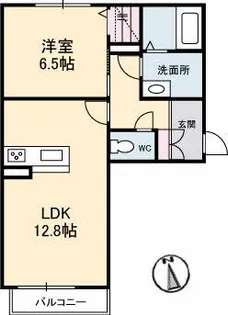 セナール ド ソル【2階】の間取り