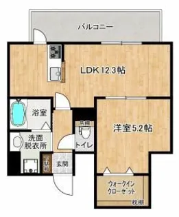 ルグラン九品寺【2階】の間取り