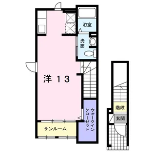 千葉県成田市公津の杜5【アパート】の間取り