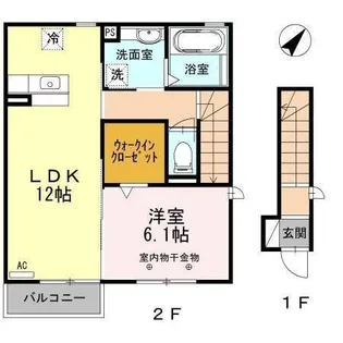 カサブランカ【2階】の間取り
